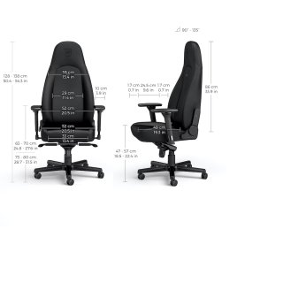 Noblechairs ICON Black Edition Hybrid bőr gaming szék