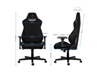 Nitro Concepts S300 Stealth Black Gamer Szék - Fekete - 2 év garancia