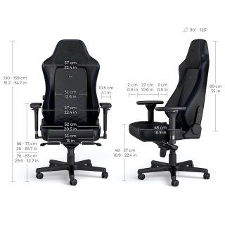 Noblechairs HERO Fekete/Kék Gamer Szék