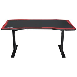 Nitro Concepts D16E Elektromosan állíható Gaming Asztal - 1600 x 800 mm - Fekete/Piros