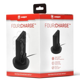 Snakebyte FOUR:CHARGE Nintendo Switch töltőállomás - Fekete
