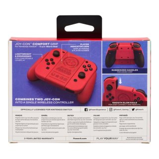 PowerA Comfort Grip Nintendo Switch Joy-Con Super Mario Red kontroller markolat - Piros