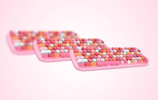 MOFII Candy BT Vezeték Nélküli Billentyűzet - Angol kiosztás