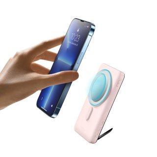 Baseus Magnetic Powerbank 10000mAh 20W - Rózsaszín