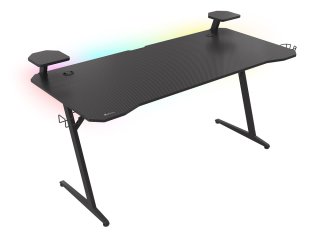 Genesis Holm 510 Gamer asztal RGB világítással - Fekete