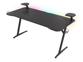Genesis Holm 510 Gamer asztal RGB világítással - Fekete