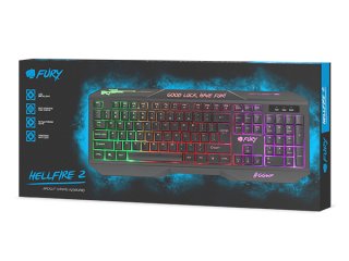 Fury Hellfire 2 Gamer Billentyűzet - Magyar kiosztás