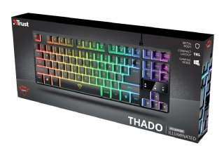 Trust GXT 833 Thado TKL RGB gamer Billentyűzet - Magyar kiosztás