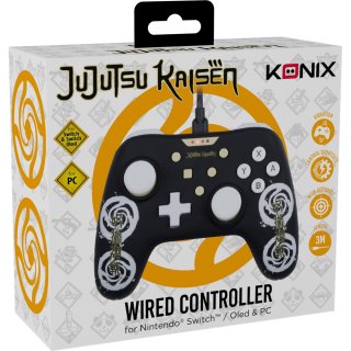 Konix - JUJUTSU KAISEN Nintendo Switch/PC Vezetékes kontroller- Fekete