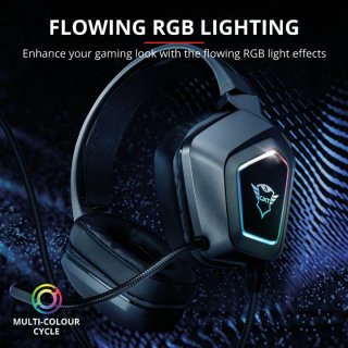 Trust GXT450 Blizz RGB 7.1 Surround Gamer fejhallgató - fekete
