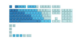 Glorious GPBT 115 db-os Keycap szett - Karib-kék - ISO, Angol (UK) kiosztás!