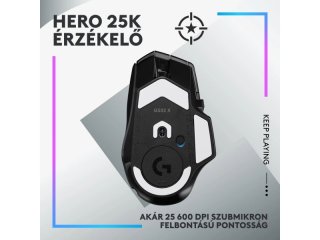 LOGITECH G502 X Plus Lightsync RGB Vezeték Néküli Gamer, Fekete egér