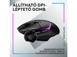 LOGITECH G502 X Plus Lightsync RGB Vezeték Néküli Gamer, Fekete egér