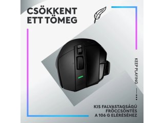LOGITECH G502 X Plus Lightsync RGB Vezeték Néküli Gamer, Fekete egér