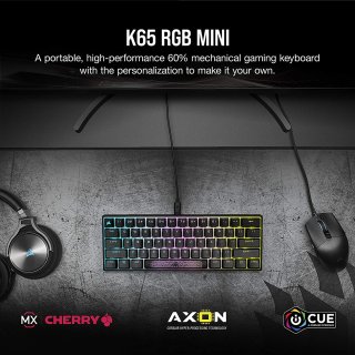 Corsair K65 Mini Mechanikus Gamer Billentyűzet - Angol kiosztás