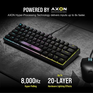 Corsair K65 Mini Mechanikus Gamer Billentyűzet - Angol kiosztás