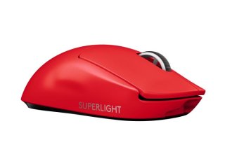 Logitech PRO X SUPERLIGHT Vezeték Nélküli Gaming Egér - Piros