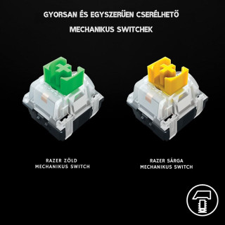 Razer BlackWidow V3 Mini Phantom Edition HyperSpeed Vezeték Nélküli Mechanikus Gamer Billentyűzet -