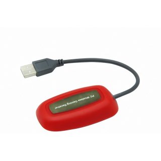 Froggiex XBOX 360/PC Vezeték nélküli kontroller + Vezeték nélküli adapter - Piros