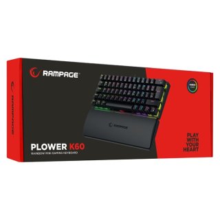 Rampage Plower K60 Gamer Billentyűzet - Angol kiosztás