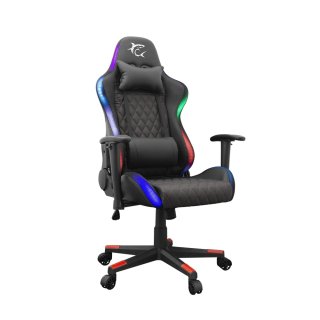 White Shark THUNDERBOLT RGB gamer szék - Fekete/piros varrás