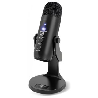 Spirit of Gamer Mikrofon - EKO 700 (USB, Cardioid, Beépített Jack csatlakozó, zajszűrés, fekete)