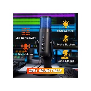 The G-Lab K-Mic-Natrium Gamer Mikrofon - Fekete