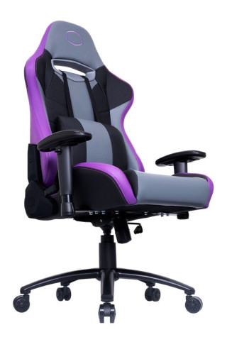 Cooler Master Caliber R3 Gamer Szék - Fekete/Lila - 2 év Garancia