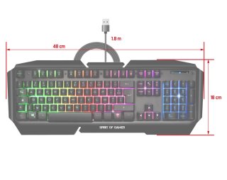 Spirit of Gamer PRO-K5 Gamer Billentyűzet - Magyar kiosztás