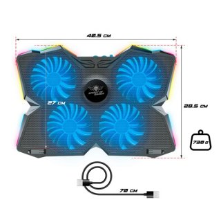 Spirit of Gamer AIRBLADE 500 RGB Gamer Notebook Hűtőpad 17"