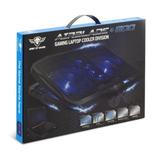 Spirit of Gamer AIRBLADE 600 Blue Gamer Notebook Hűtőpad 17"