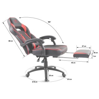 Spirit of Gamer szék - MUSTANG Red