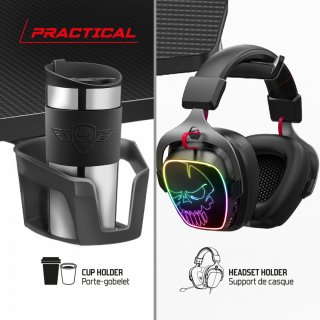 Spirit of Gamer Headquarter 600 RIGHT RGB Gamer asztal