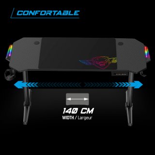 Spirit of Gamer Headquarter 800 RGB Gamer asztal állítható magassággal
