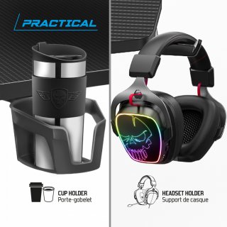 Spirit of Gamer Headquarter 800 RGB Gamer asztal állítható magassággal