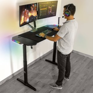Spirit of Gamer Headquarter 800 RGB Gamer asztal állítható magassággal