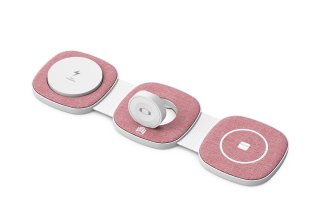 Boost Összehajtható 3 az 1-ben Vezeték nélküli töltőállomás - pink