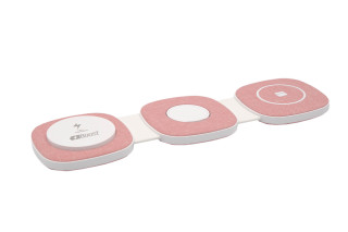 Boost Összehajtható 3 az 1-ben Vezeték nélküli töltőállomás - pink