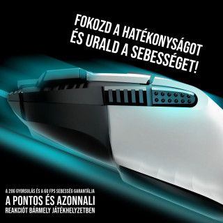 Spirit of Gamer PRO-M5 RGB Vezetékes gamer egér - fehér