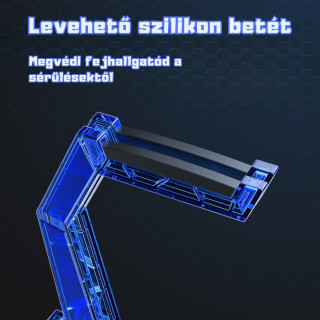 Onikuma ST-3 Headset állvány - Fekete-Kék