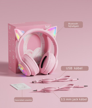 Onikuma B90 Vezeték Nélküli Gamer Headset - Cicafüles