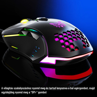 Onikuma CW902 Gamer Egér - Fekete