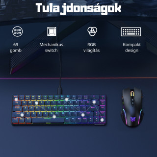 Onikuma G29 Mechanikus Gamer Billentyűzet - Angol kiosztás