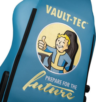 Noblechairs Gaming Szék - HERO Fallout Vault Tec Kiadás - PU Bőr - Kék - 2 év garancia