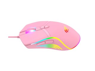 Havit MS1026 - RGB Gamer Egér - Pink