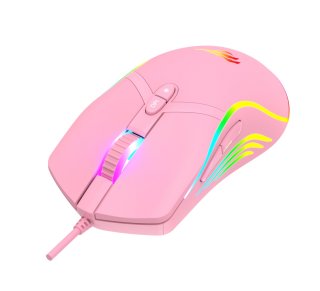 Havit MS1026 - RGB Gamer Egér - Pink