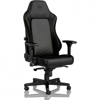 Noblechairs HERO Gamer Szék - PU Bőr - Fekete/Arany - 2 év garancia