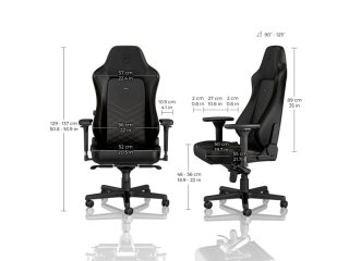 Noblechairs HERO Gamer Szék - PU Bőr - Fekete/Arany - 2 év garancia