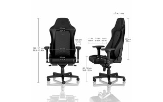Noblechairs HERO Gamer Szék - Valódi Bőr - Fekete - 3 év garancia