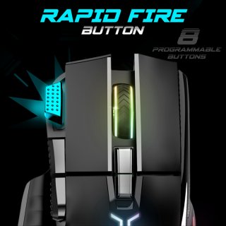 Spirit of Gamer PRO-M5 RGB Vezetékes gamer egér - fekete